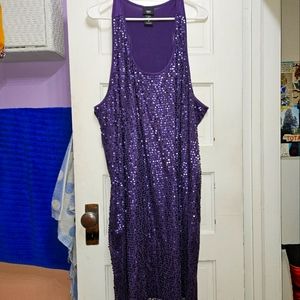 Mossimo 3 Purple Sequin/ sparkly Dress